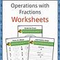 Fraction Operations Worksheets
