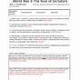 World War 2 The Rise Of Dictators Worksheet Answer Key