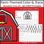 Farm Matching Numbers Worksheet