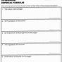 Molecular And Empirical Formula Worksheet With Answers