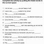 English Worksheets For Kids Beginners