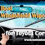 2017 Toyota Corolla Se Windshield Wipers Size