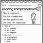 Reading Comprehension Printable Worksheets