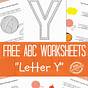 Printable Letter Y Worksheets