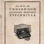Underwood Typewriter Manual