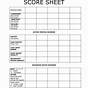 Printable Yahtzee Score Sheet