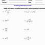 Equations With Fractional Exponents Worksheet