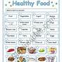 Easy Healthy Food Worksheet