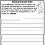 Inferring Character Traits Worksheets