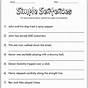 Simple Sentence Worksheet For Kindergarten