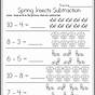 Math Worksheets Kindergarten Subtraction