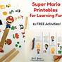 Mario Worksheets For Kids