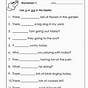 Grammar Worksheet For Kindergarten