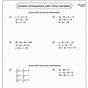 Equations In Two Variables Worksheet Answers