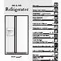 Frigidaire Refrigerator Service Manual Pdf