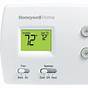 Honeywell Th6210u2001 Thermostat Instructions