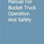Bucket Truck Operation Manual
