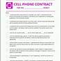 Printable Cell Phone Contract For Tweens Editable