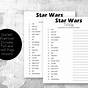 Star Wars Trivia Printable