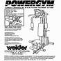 Weider 2980 X Home Gym Manual