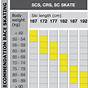 Cross Country Ski Size Chart