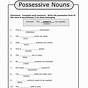 Worksheets For Possessive Nouns