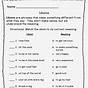 Figurative Language 3rd Grade Worksheet