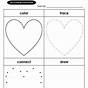 Heart Shape Worksheet Preschool