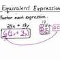 What Are Equivalent Expressions In Algebra