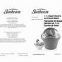 Sunbeam Ice Cream Maker Manual