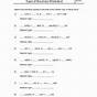 Six Types Of Chemical Reaction Worksheet