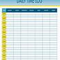 Printable Time Sheet Log