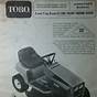 Toro 8 32 Riding Mower Manual