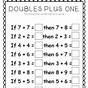 Doubles Math Fact Worksheet