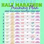 Printable 12 Week Half Marathon Training Schedule