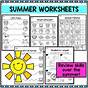 Summer Pre K Worksheets