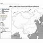 Labeled Ancient China Map Worksheet