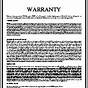 Information On The Warranty