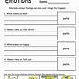 Identifying Emotions Worksheet For Adults