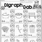 Digraph Worksheet For Kindergarten