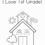 First Day Of First Grade Coloring Page