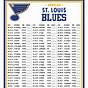 Printable St Louis Blues Schedule