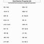 Equations With Distributive Property Worksheets