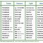 Outdoor Plant Light Requirements Chart