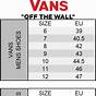 Women's Vans Size Chart