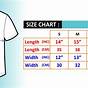 Youth T Shirt Sizes Chart