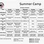 Free Printable Summer Camp Activities