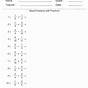 Fractions Operations Worksheets