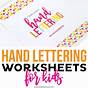 Hand Lettering Worksheets