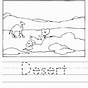 Desert Animals Worksheet For Kindergarten